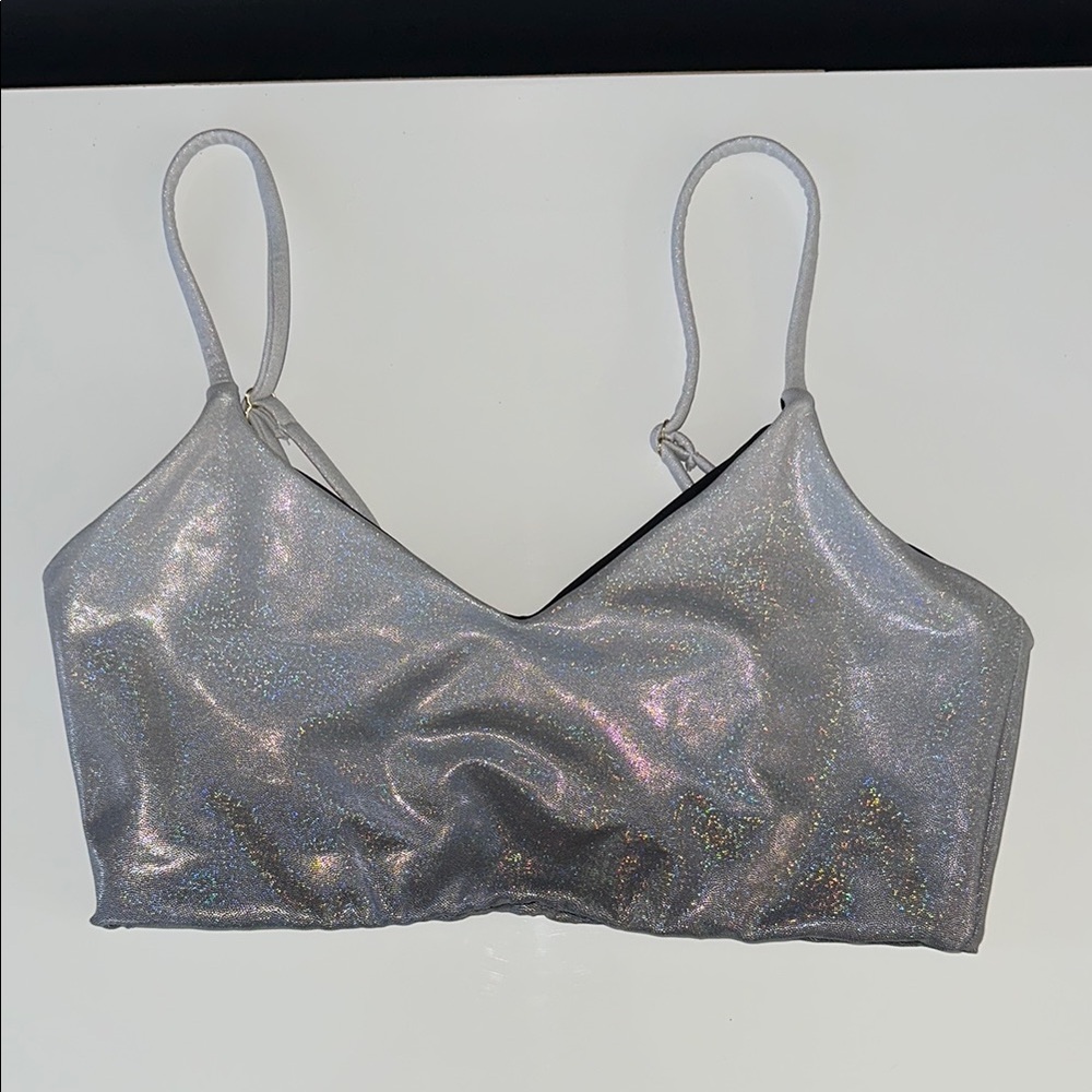 Shimmering Silver Bralette